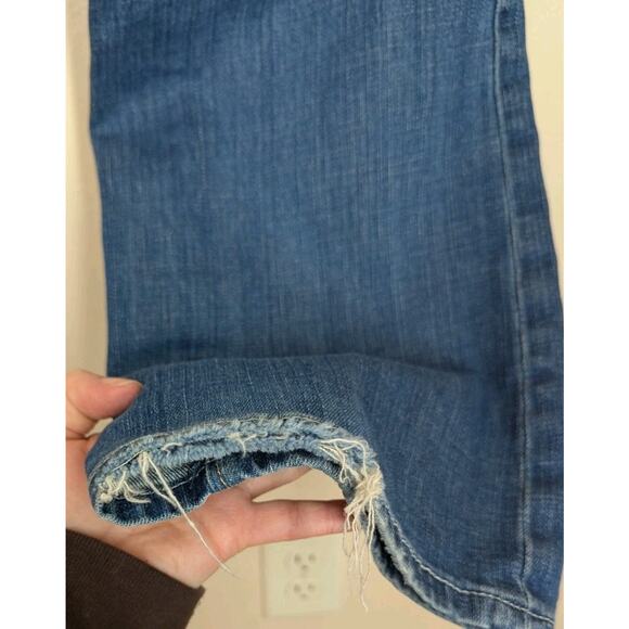 American Eagle True Boot Jeans Womens 12 Long Stretch Denim Medium Wash Mid-Rise - Picture 6 of 9